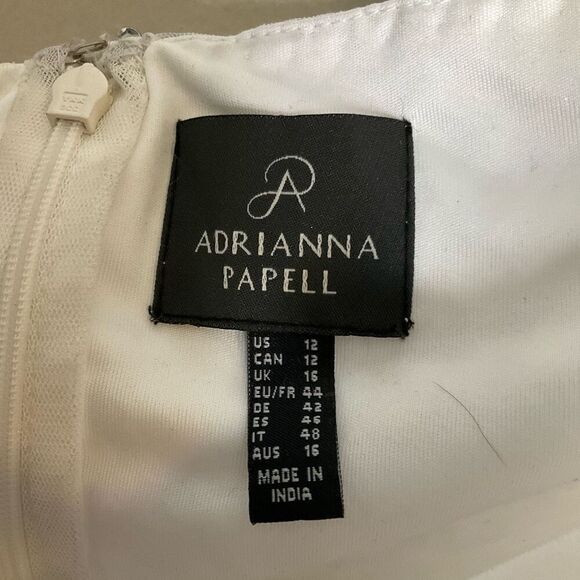 Adrianna Papell Sequin Beaded Mesh Cocktail Dress - Picture 10 of 10